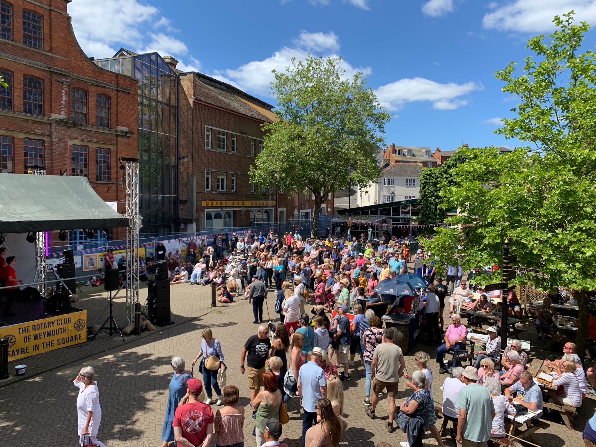 Fayre In The Square 2023 Rotary Club of Weymouth, Dorset, UK